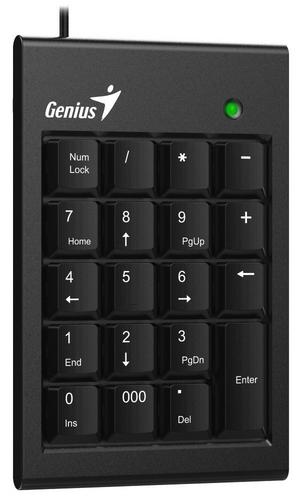 GENIUS klávesnice NUMPAD 100, drátová, slim, USB, černá - AGEMcz