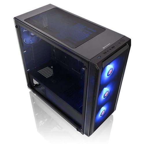 THERMALTAKE case Versa J23 TG RGB černý s oknem, 3x fan 120mm RGB + 1x fan 120mm - AGEMcz