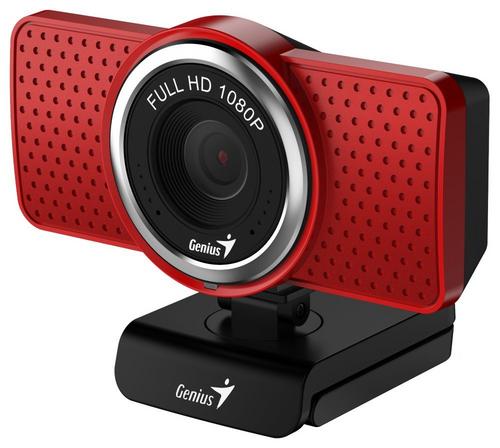 GENIUS VideoCam ECam 8000 červená Full HD 1080P, mikrofon, USB 2.0 - AGEMcz
