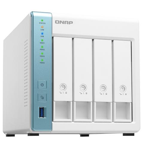 QNAP TS-431P3-2G TurboNAS server s RAID, 2GB DDR3, pro 4x3,5/2.5" SATA HDD/SSD (3x USB3.2+2xGLAN) - AGEMcz