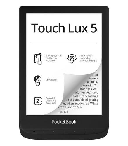 POCKETBOOK 628 Touch Lux 5, 6” E-Ink Ink Black, 8GB, WiFi, černý - AGEMcz