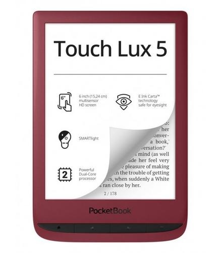 POCKETBOOK 628 Touch Lux 5, 6” E-Ink Ink Ruby Red 8GB, WiFi, červený - AGEMcz