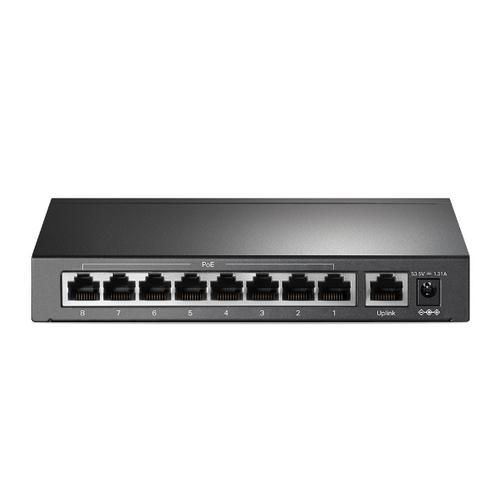 TP-LINK TL-SF1009P 9-Port 10/100Mbps Desktop Switch with 8-Port PoE+ - AGEMcz