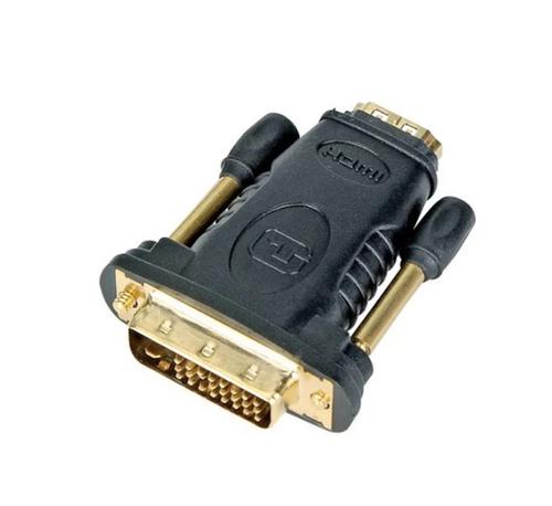 KABEL REDUKCE HDMI-DVI, (zapojeni HDMI A FEMALE - DVI-D male ) - AGEMcz