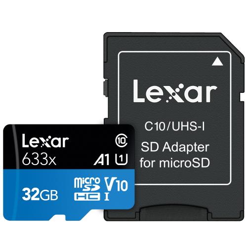 LEXAR Micro SD card SDHC 32GB High-Performance 633x UHS-I + SD adaptér - AGEMcz