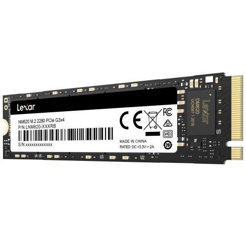 LEXAR NM620 SSD NVMe M.2 512GB PCIe (čtení max. 3500MB/s, zápis max. 2400MB/s) - AGEMcz