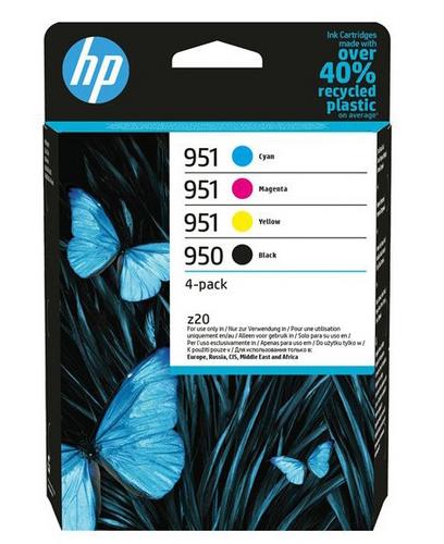 HP 6ZC65AE náplně č.950+951 CMYK (4pack = černá + CMY) (pro OJ 8100, 8600)