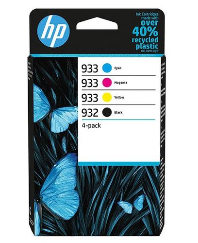 HP 6ZC71AE náplně č.932+933 CMYK (4pack = černá + CMY) (pro OJ 6700, OJ 7610, OJ 7612) - AGEMcz