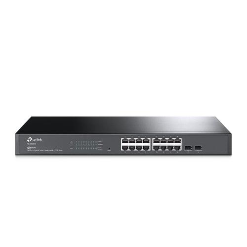 TP-LINK TL-SG2218 JetStream 16-Port Gigabit Smart Switch with 2 SFP Slots - AGEMcz
