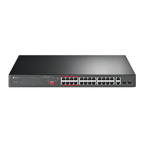 TP-LINK TL-SL1226P 24-portový 10/100Mb/s + 2-portový gigabitový Unmanaged PoE Switch - AGEMcz