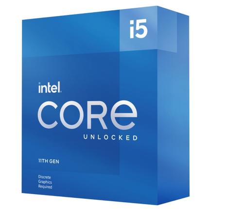 INTEL cpu CORE i5-11600KF socket1200 Rocket Lake BOX 125W/95W 11.generace (bez chladiče, 3.9GHz turbo 4.9GHz, 6x jádro, 12x vlákno, 12MB cache, pro DDR4 do 3200) - AGEMcz