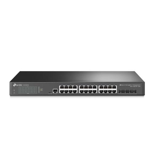 TP-LINK TL-SG3428X JetStream 24-Port Gigabit L2+ Managed Switch with 4 10GE SFP+ Slots - AGEMcz