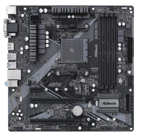 ASROCK MB B450M PRO4 R2.0 (AM4, amd B450, 4xDDR4 3200, 4xSATA3, 7.1, USB3.1, VGA+DVI +HDMI, mATX) - AGEMcz