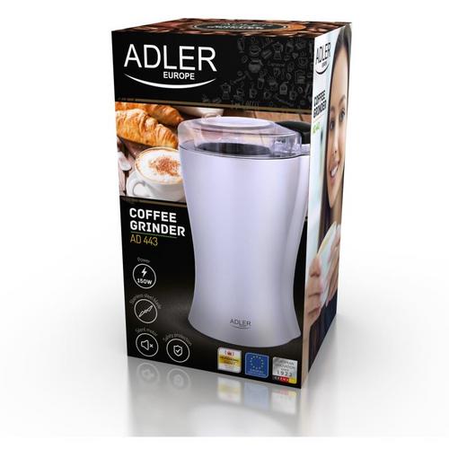 ADLER AD 443, mlýnek na kávu, bílý - AGEMcz