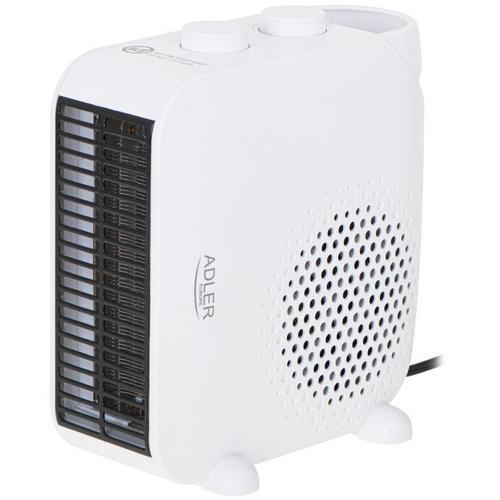ADLER AD 7725w, teplovzdušný ventilátor, bílý - AGEMcz
