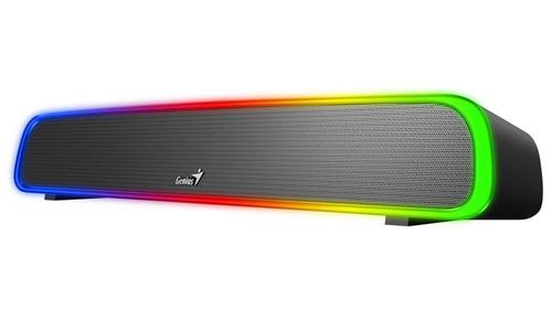 GENIUS repro USB SoundBar 200BT, 4W, RGB podsvícení, Bluetooth, 3,5mm jack, USB, černý - AGEMcz