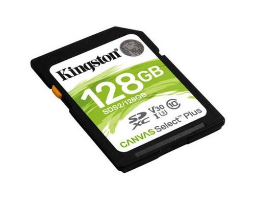 KINGSTON SD card SDHC 128GB Class10 UHS-I = 100MB/s (pro SDXC zařízení) - AGEMcz