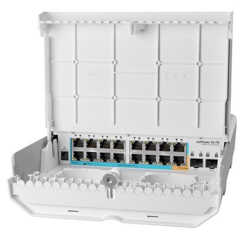 MIKROTIK CRS318-1Fi-15Fr-2S-OUT - netPower 15FR reverzní POE switch - AGEMcz