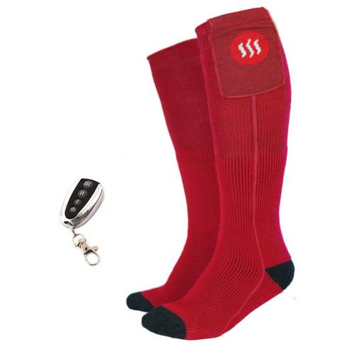 GLOVII Universal, vyhřívané ponožky s dálkovým ovládáním, 41-46, červené - AGEMcz