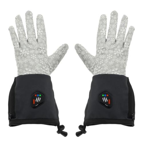 GLOVII Universal, vyhřívané rukavice, S-M, šedobílé - AGEMcz