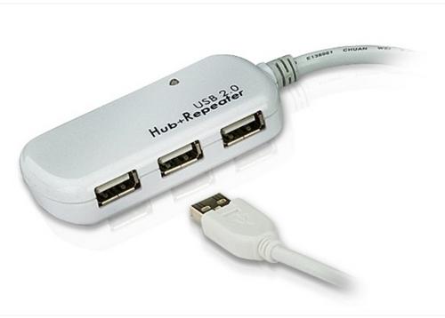 ATEN USB prodlužovací 12m s 4 portovým hubem - AGEMcz