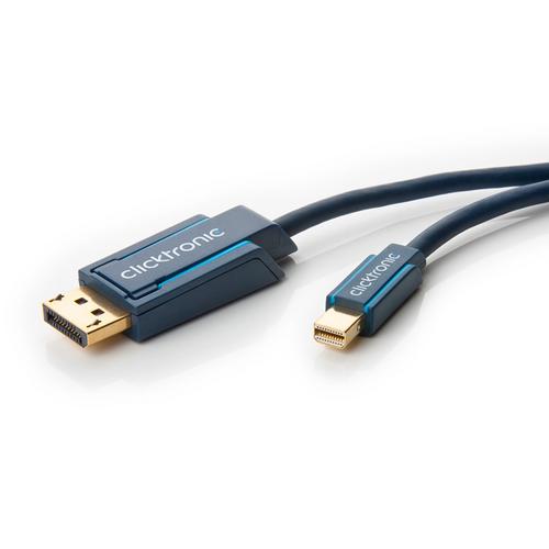 KABEL mini Displayport - Displayport, zlacené kon, 3D