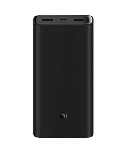 XIAOMI Mi 50W Powerbank black 20000mAh, externí cestovní baterie (černá, power bank), 2xUSB