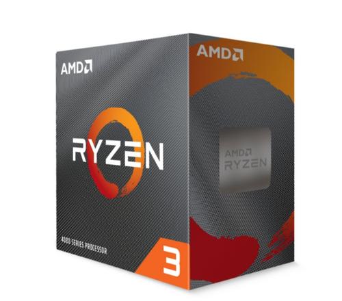 AMD cpu Ryzen 3 4100 AM4 Box (s chladičem, 3.8GHz / 4.0GHz, 4MB cache, 65W, 4 jádro, 8 vlákno, 0 GPU) - AGEMcz