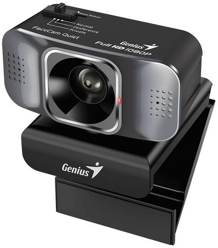 GENIUS VideoCam FaceCam Quiet, Full HD 1080P, dva mikrofony, USB 2.0, černá