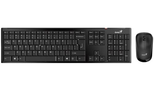 GENIUS klávesnice+myš Slimstar 8000SE bezdrátový, CZ+SK layout, 2,4GHz, mini USB přijímač, černý - AGEMcz