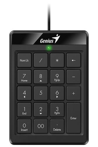 GENIUS klávesnice NUMPAD 110, drátová, slim, USB, černá - AGEMcz