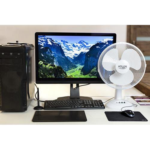ADLER Stolní ventilátor AD 7304 , bílý - AGEMcz