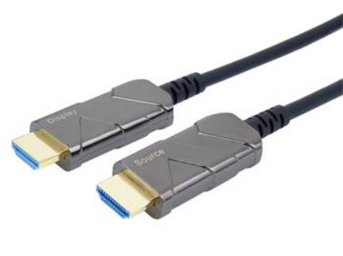 KABEL Ultra High Speed HDMI 2.1 optický fiber kabel 8K@60Hz,zlacené 50m - AGEMcz