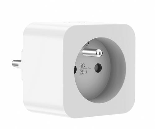 WOOX R6128-4pack smart plug, chytrá zásuvka FR (s kolíkem, 4ks v balení), WiFi 16A, s měřením, kompatibilní s Tuya - AGEMcz