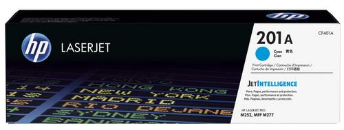 HP CF401A cyan toner č.201A malý cca 1400 str. (HP CLJ M252, M277, azurová, ColorSphere 3 Jetintelligence ) - AGEMcz