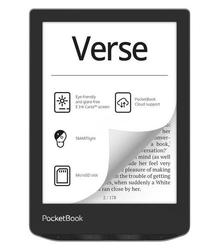 POCKETBOOK 629 Verse Mist Grey 6” E-Ink, 8GB, WiFi, šedý - Novinky AGEMcz