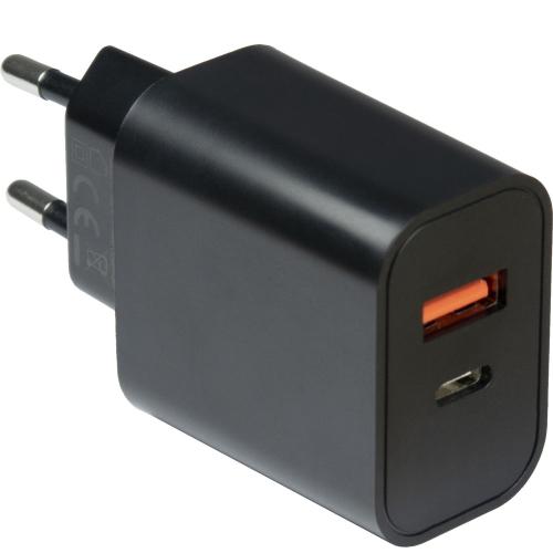 INTER-TECH nabíječka PD-2120, Power Delivery 20W, USBA + USB-C