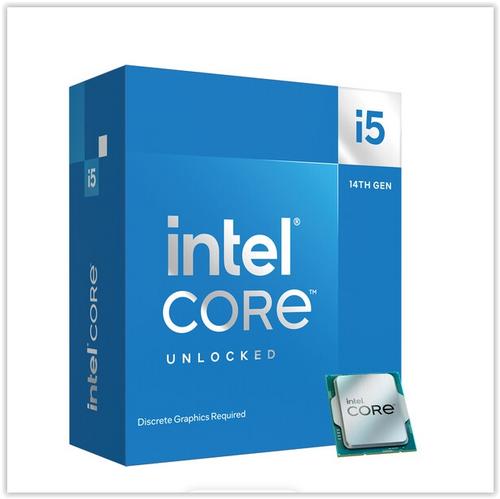 INTEL cpu CORE i5-14600KF socket1700 Raptor Lake BOX 125W/181W 14.generace (bez chladiče, od 2.6GHz do 5.3GHz, 14x jádro, 20x vlákno, 24MB cache, pro DDR4 do 3200, pro DDR5 do 5600)