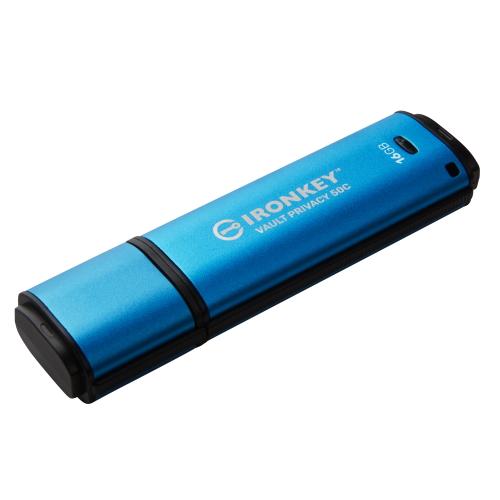KINGSTON IronKey Vault Privacy 50 16GB USB3.2 Type-C Gen1 flash drive - AGEMcz