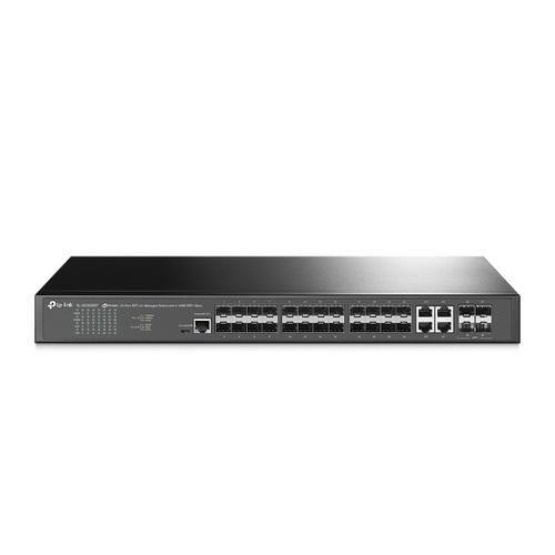 TP-LINK TL-SG3428XF Řízený switch JetStream L2+ s 24 porty SFP a 4 10GE SFP+ sloty - AGEMcz