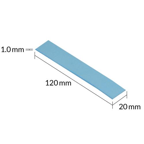 ARCTIC TP-3 Thermal Pad 120x20x1mm (balení 4 kusů) - AGEMcz