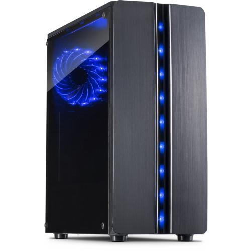 INTER-TECH case Thunder Midi Tower, window, black - AGEMcz