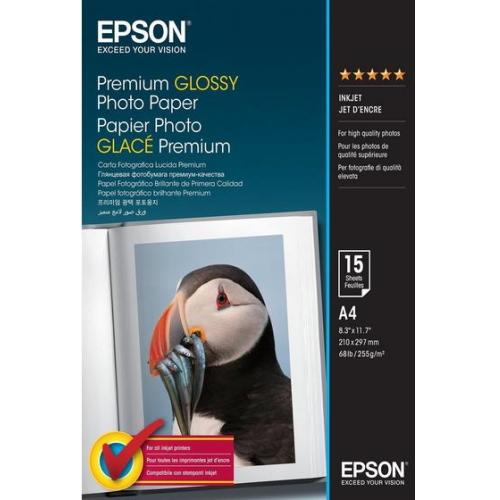 EPSON papír Premium Glossy Photo Paper, A4, 15 listů - AGEMcz