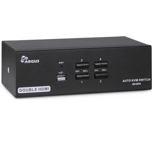 INTER-TECH KVM přepínač AS-42HA HDMI, 4portový - AGEMcz