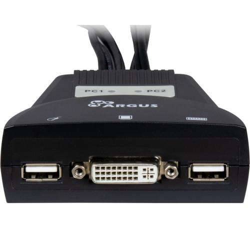 INTER-TECH KVM přepínač LS-21DA DVI, 2portový