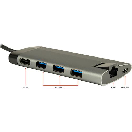 INTER-TECH dokovací stanice Argus GDC-802, USB3.1 Type-C - AGEMcz