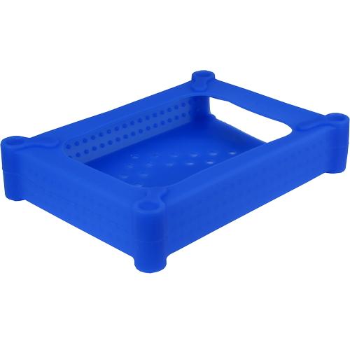 INTER-TECH ochranný silikonový obal KP004 pro 1x 3.5" HDD, modrý - AGEMcz
