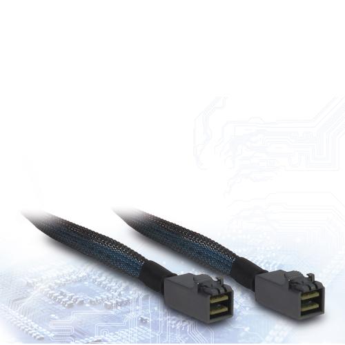 INTER-TECH kabel (SFF-8643) Mini-SAS HD na (SFF-8643) Mini-SAS HD, 1m - AGEMcz