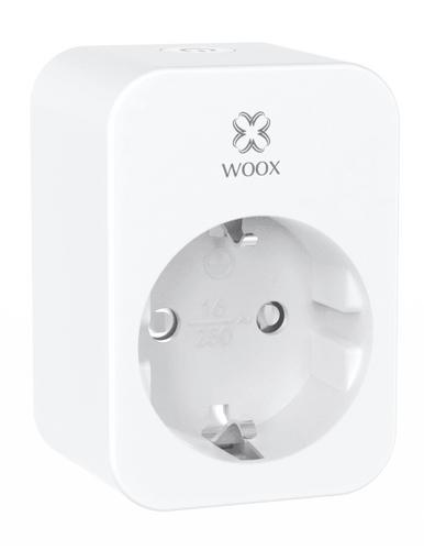 WOOX R6118-4pack smart plug, chytrá zásuvka DE/Schuko (bez kolíku, 4ks v balení), WiFi 16A, s měřením, kompatibilní s Tuya