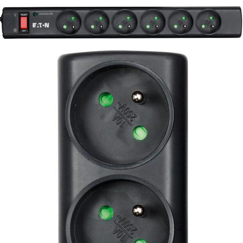 EATON Protection Strip 6 FR, přepěťová ochrana, 6 zásuvek - AGEMcz